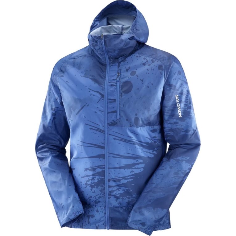 Salomon Bonatti Cross Men's Windbreaker Blue | CA 18D72